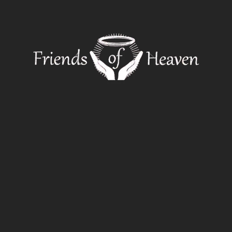 Faded Handwritten Text: Friends of Heaven Male Pullover Sweatshirt