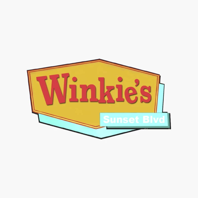 Winkie's Sunset Blvd Cotton Tote Bag