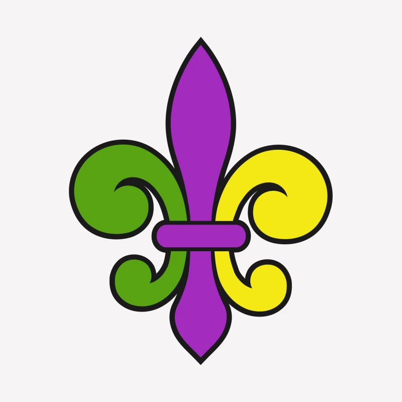 Fleur-de-Lis Multicolore Femme T-Shirt