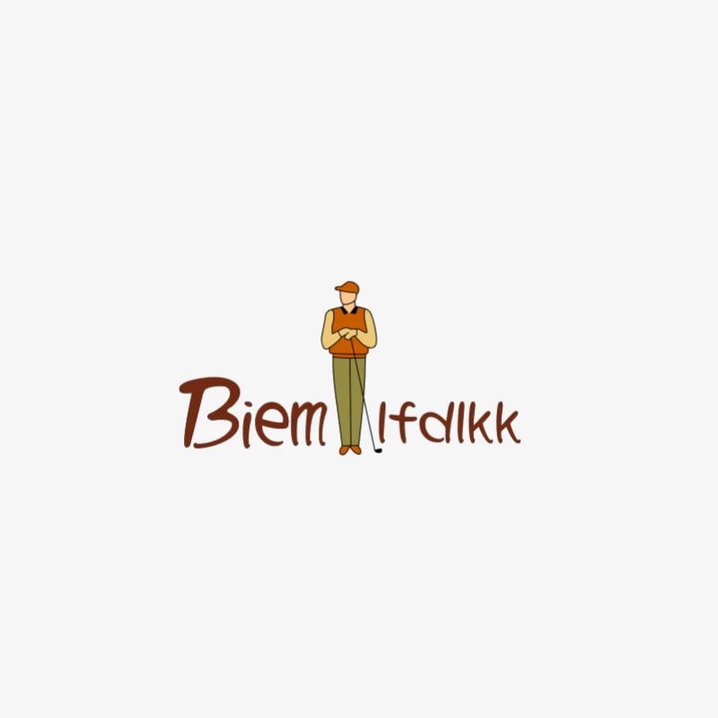 Golfspieler-Logo Herren Langarm T-Shirt