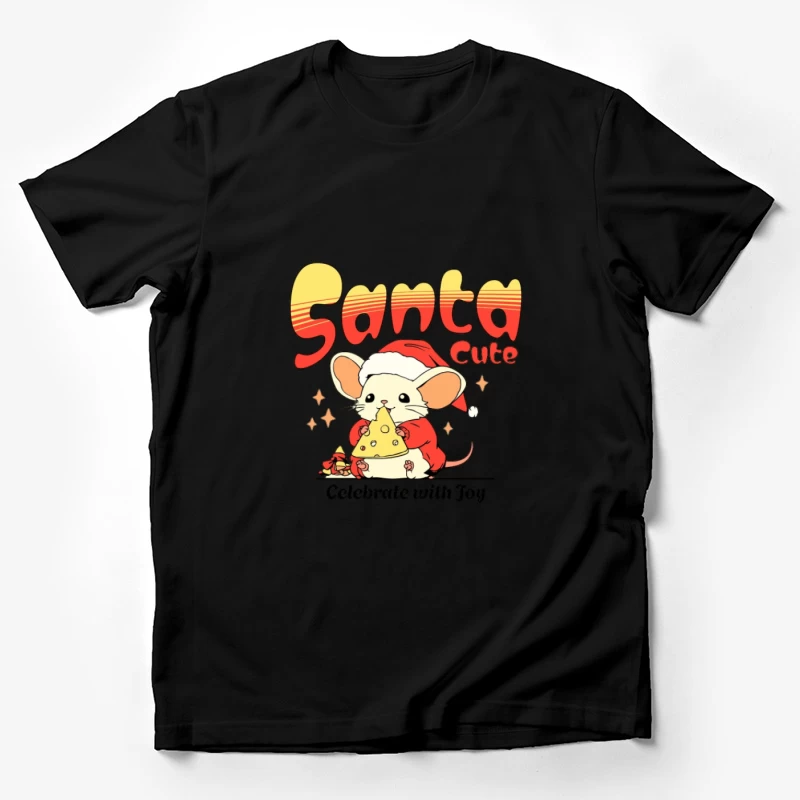 Design de Souris de Noël Mignonne Homme T-Shirt