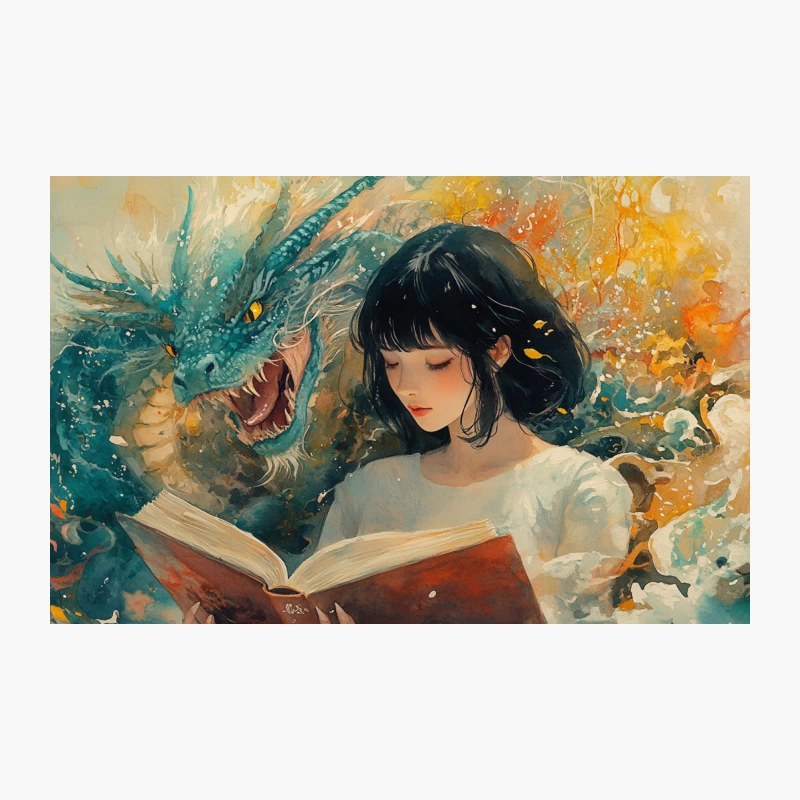 Magical Reading: Dragons and Imagination Come to Life Travel Mug