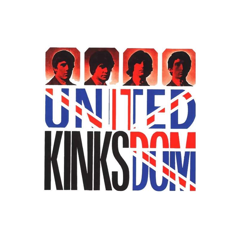 The Kinks United Kingdom Pop Art Album Cover Design Tapestry