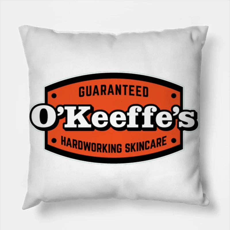 O'Keeffe's Hardworking Skincare Brand Logo Throw Pillow