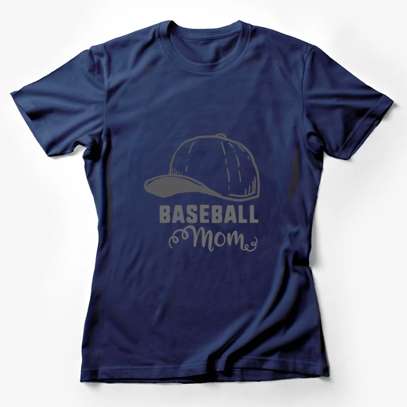 Chapeau et slogan de baseball pour les mamans Femme T-Shirt