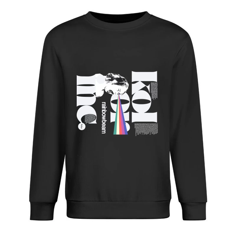 Regenbogenstrahl-Kunstdesign Herren Pullover Sweatshirt
