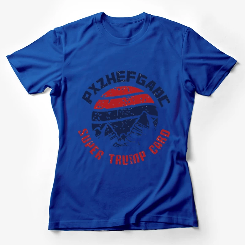 Berg, Super Trumpf Karte, Grafikdesign Damen T-Shirt