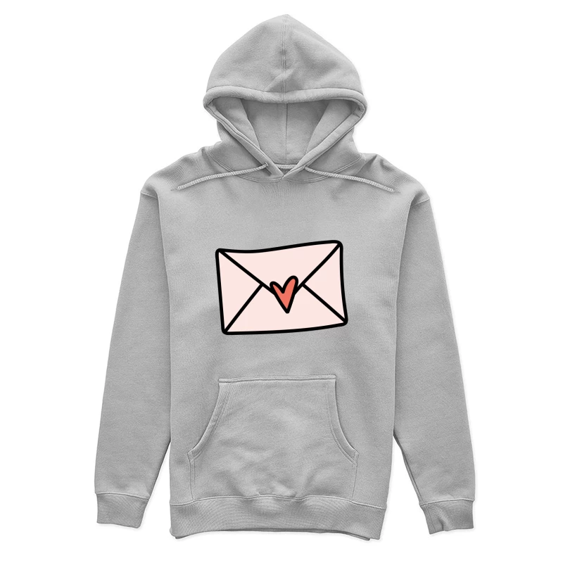 Enveloppe avec Cœur Rouge Femme Sweat à capuche