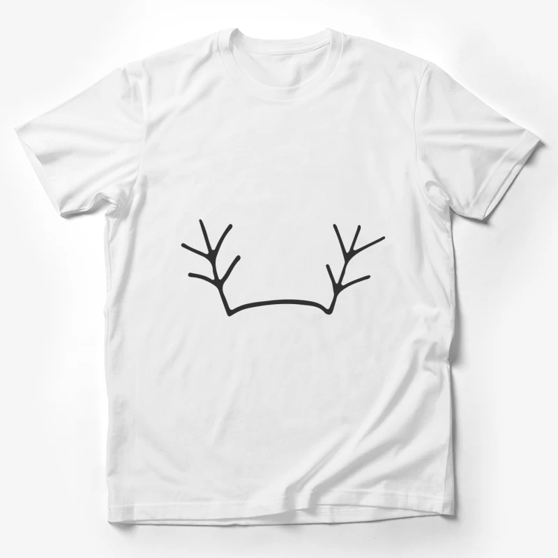 Cornes de cerf illustration minimaliste Homme T-Shirt