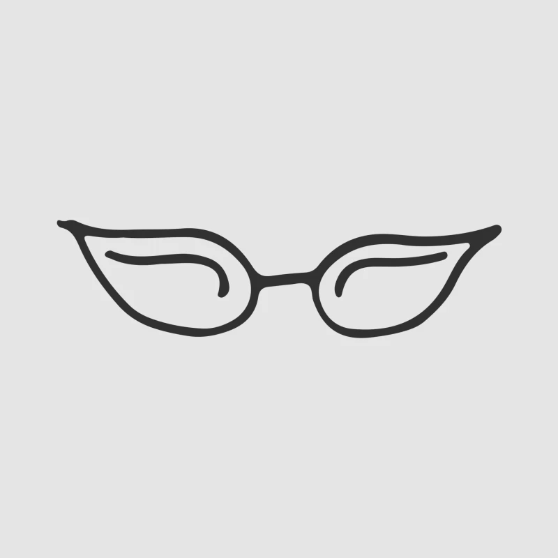 Lunettes de style œil de chat minimalistes Femme Sweat à capuche