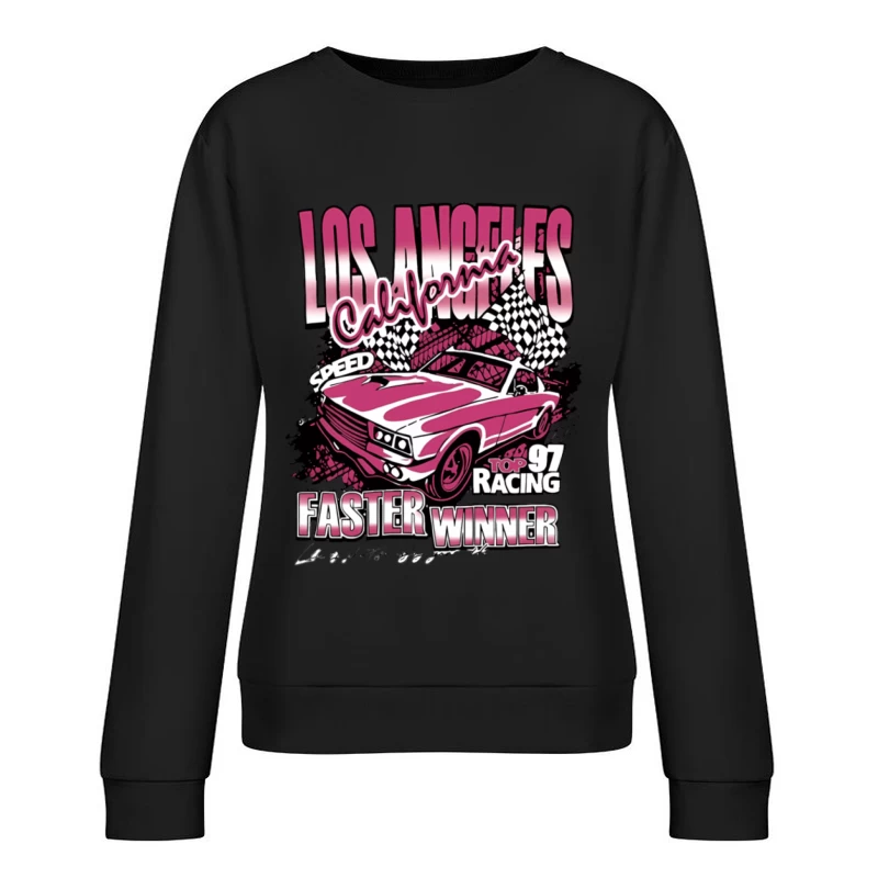Los Angeles Rennwagen Design Damen Pullover Sweatshirt