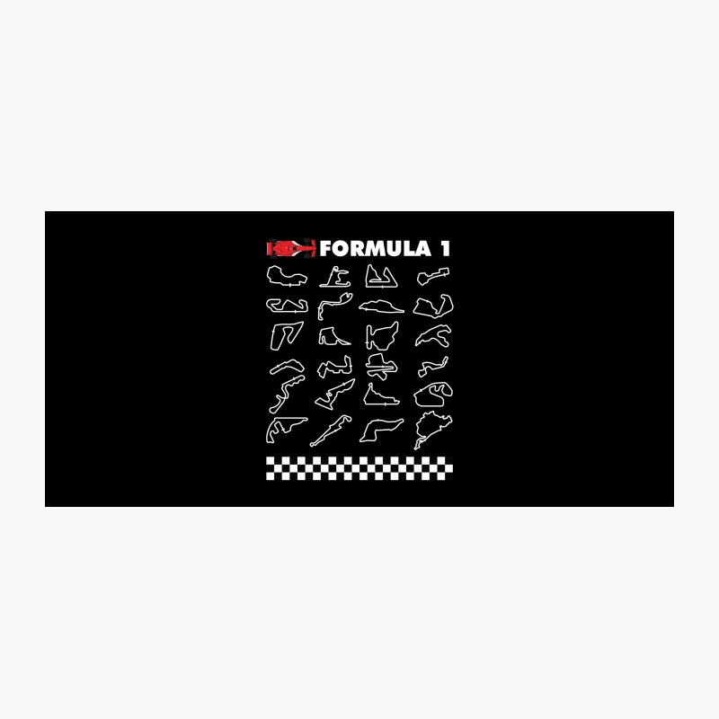 Red Formula 1 Race Car with Checkered Flag Coffee Mug