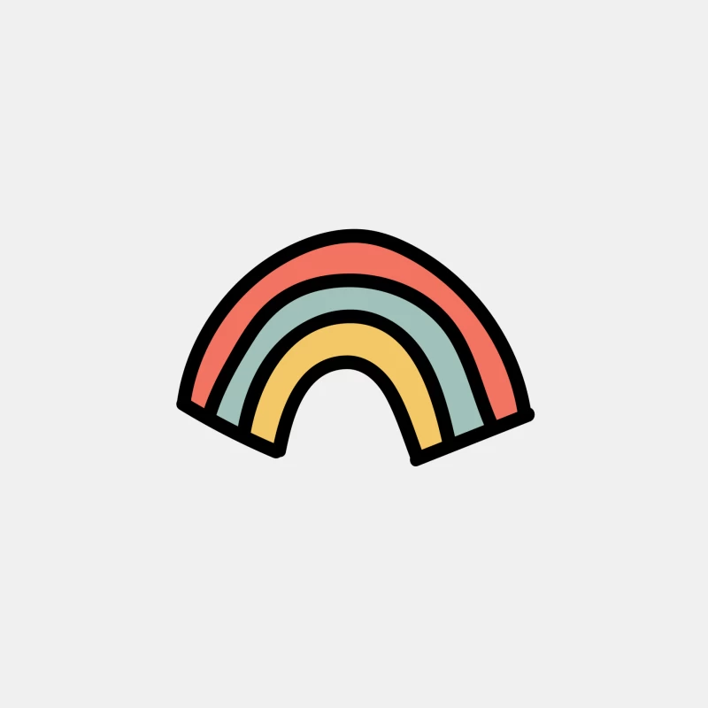 Arc-en-ciel pastel minimaliste Homme Débardeur