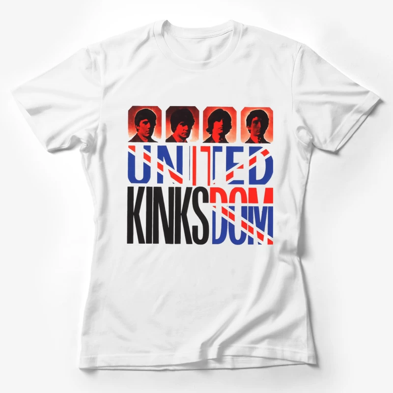 The Kinks United Kingdom Pop Art Album Cover Design Female T-Shirt