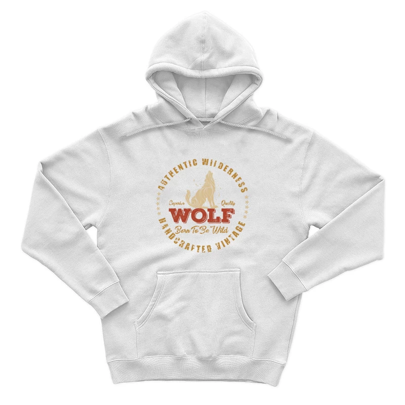 Logo de loup sauvage vintage Homme Sweat à capuche