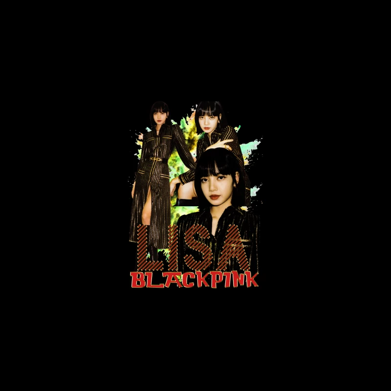 Lisa from BLACKPINK in Fashionable Attire Desk Mat