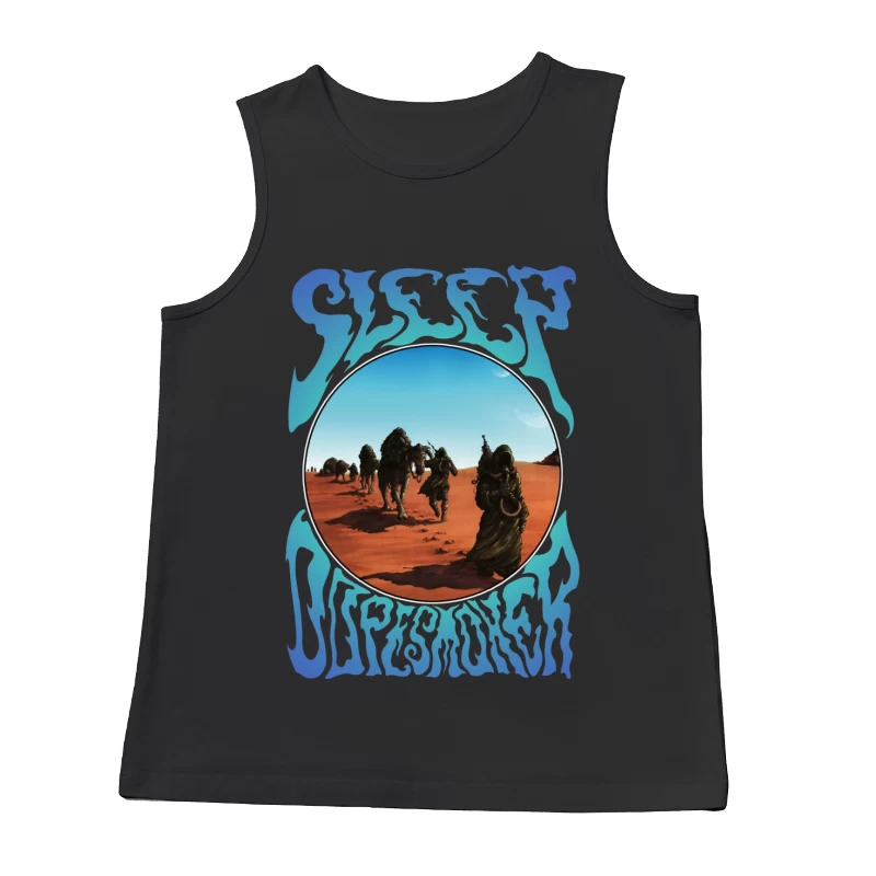 Desert Caravan Through Psychedelic Portal Male Tank Top