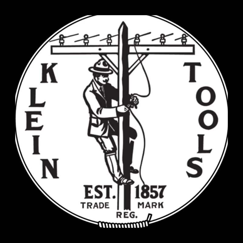 Klein Tools Vintage Lineman Logo Est. 1857 Pin