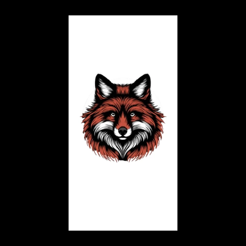 editable Dark Majestic Fox iPhone Case