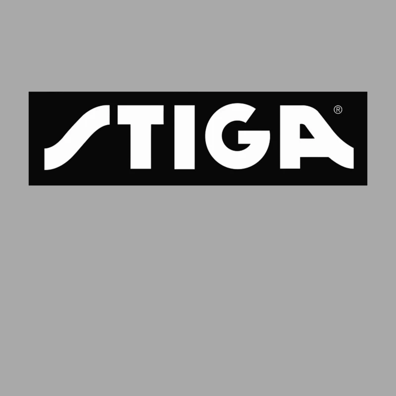 STIGA Sports Equipment Brand Logo in Black and White Female Pullover Hoodie