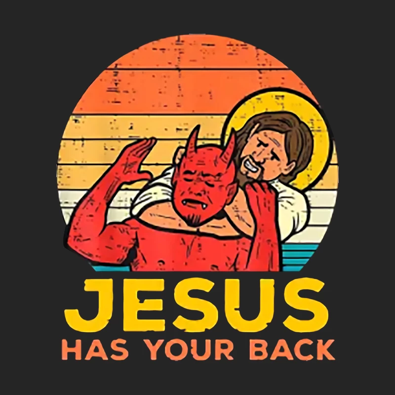 Jesus schützt vor dem Teufel Herren Pullover Sweatshirt