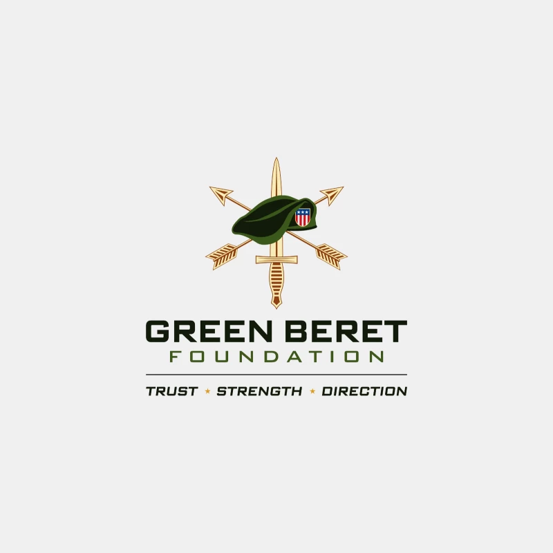 Green Beret Foundation: Special Forces Military Logo Male Tank Top