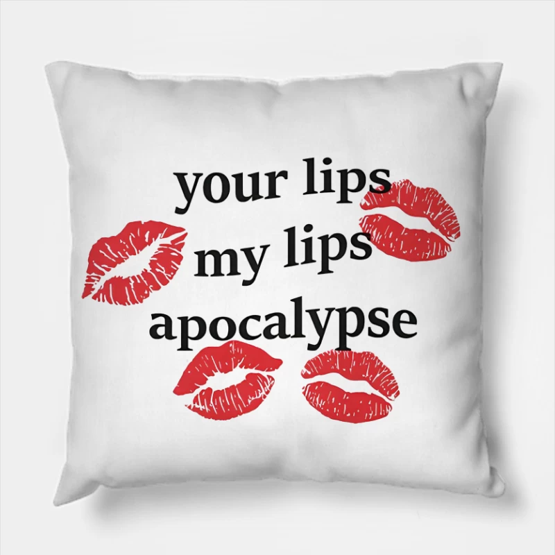 Cigarettes After Sex Lips Apocalypse Throw Pillow