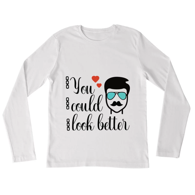 Design élégant de mode rétro Femme Manches Longues T-Shirt