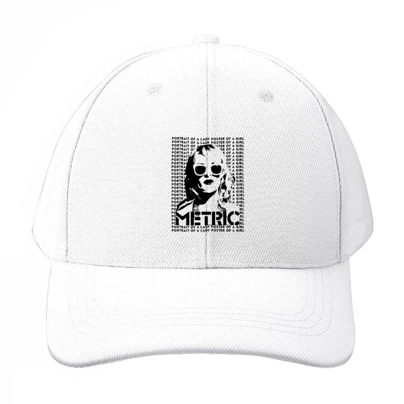 Metric Portrait Of A Lady Baseball Cap