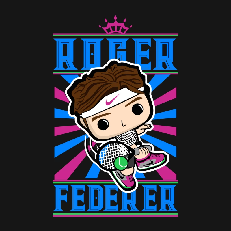 Roger Federer Cartoon Character Female Long Sleeve T-Shirt