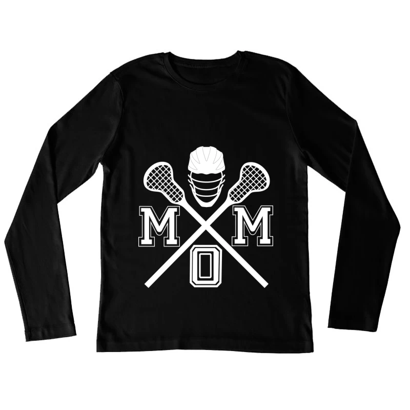 Conception de la crosse avec casque Femme Manches Longues T-Shirt