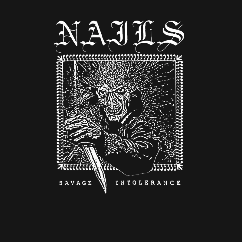 Nails Savage Intolerance Male T-Shirt