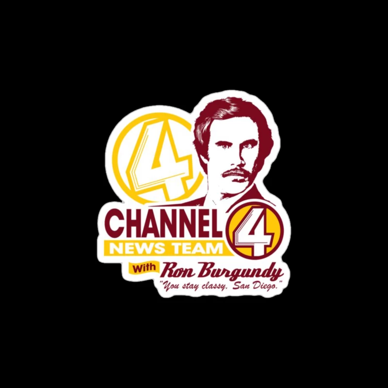 KVWN Channel 4 News Logo 3 Throw Pillow