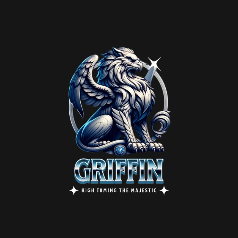 Majestätischer Greif-Logo mit Flügeln Herren Langarm T-Shirt