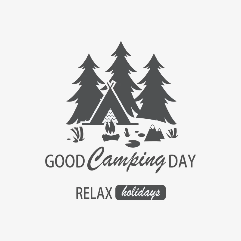 Guter Campingtag mit Entspannung am Lagerfeuer Herren Langarm T-Shirt