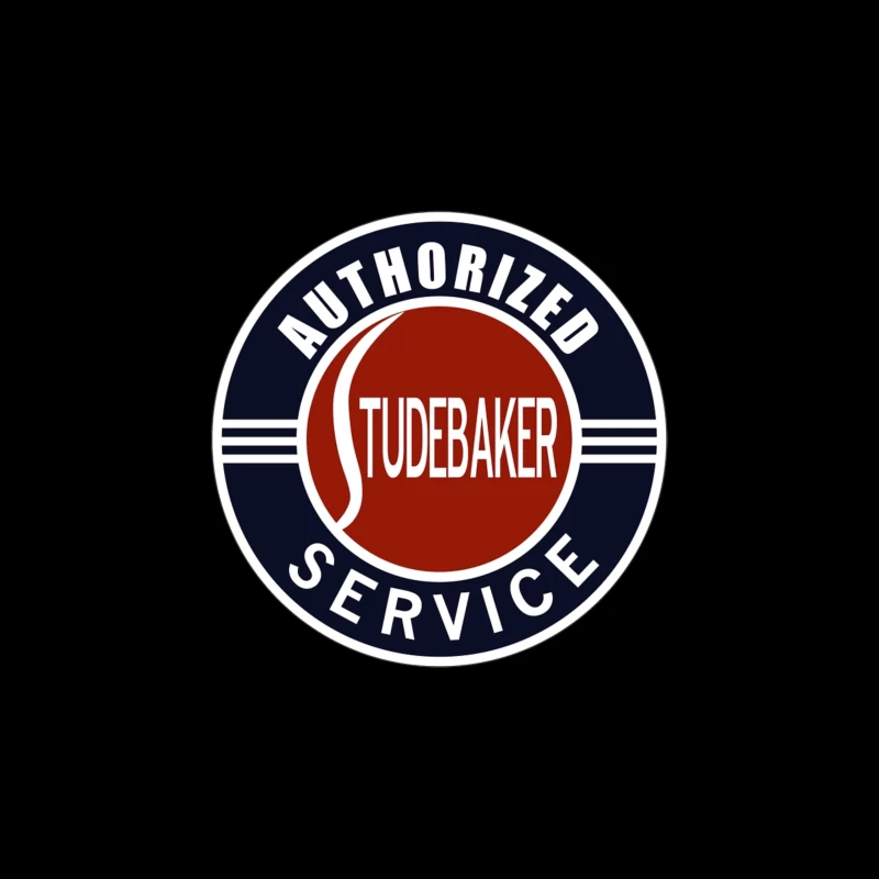 Vintage Authorized Studebaker Service Station Logo Throw Pillow