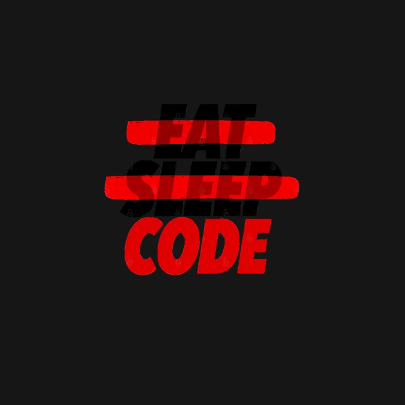 Eat Sleep Code – Programmer Humor Quote Desk Mat