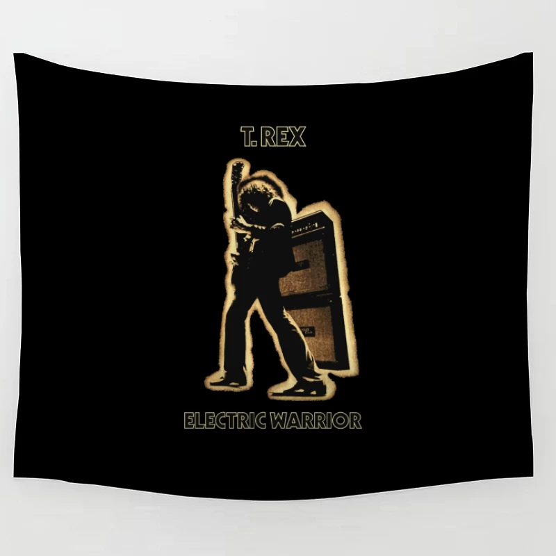 T.Rex 'Electric Warrior' Classic Rock Album Cover Silhouette Tapestry