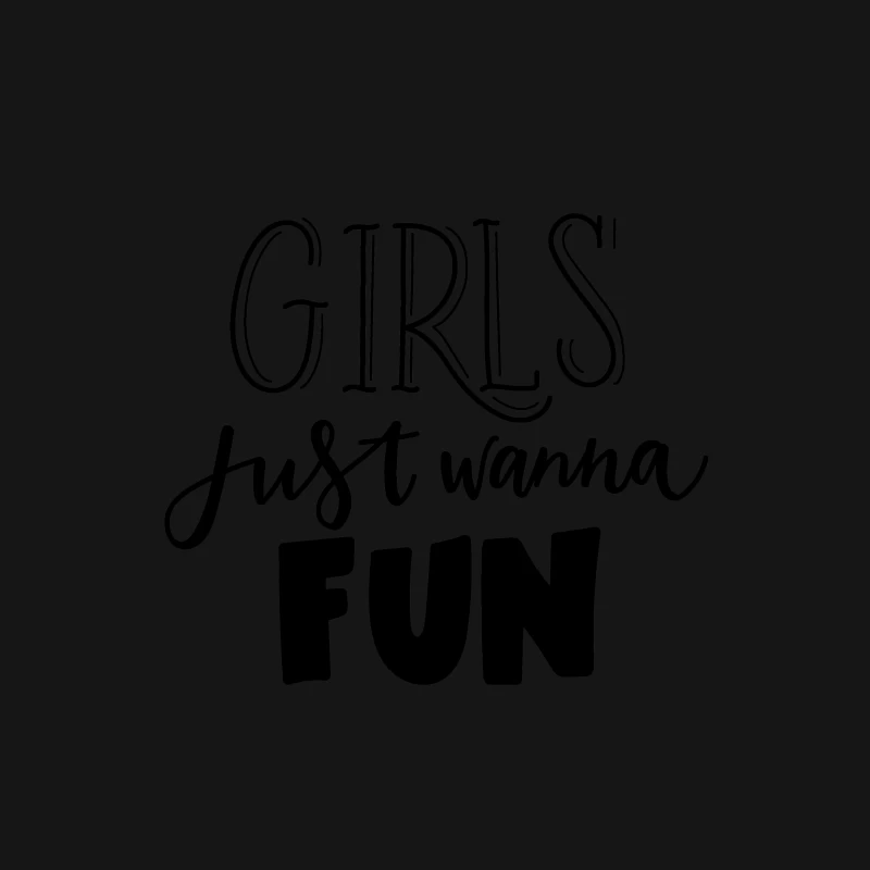 Phrase inspirante: Les filles s'amusent Femme T-Shirt