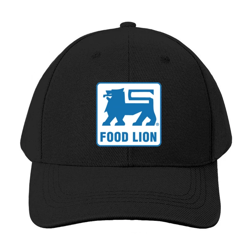 Food Lion Supermarket Chain Blue Logo with Lion Symbol Baseball Cap