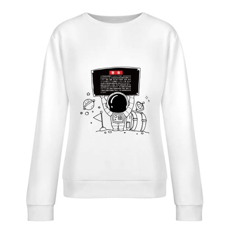 Warnhinweis zu Urheberrechtsverletzungen Damen Pullover Sweatshirt