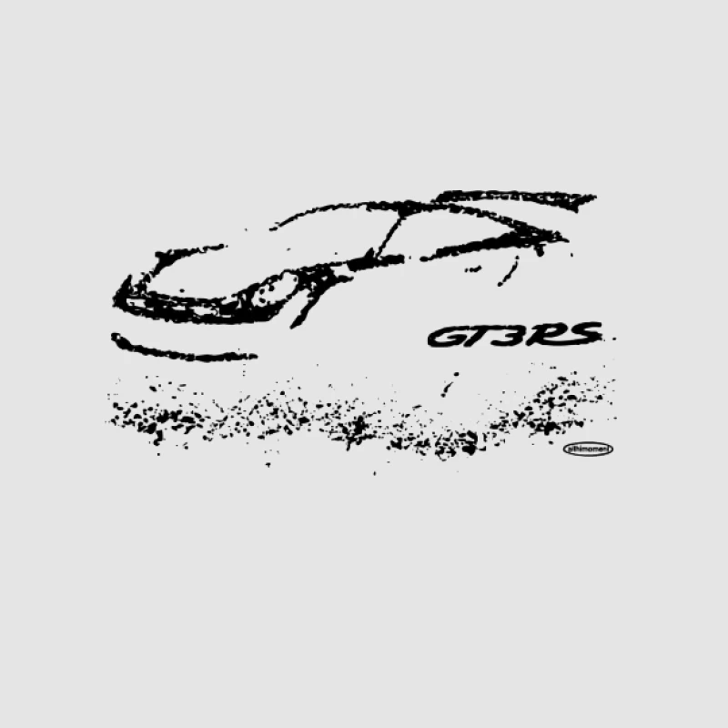 Illustration de voiture de course avec gazon Homme Sweat à capuche