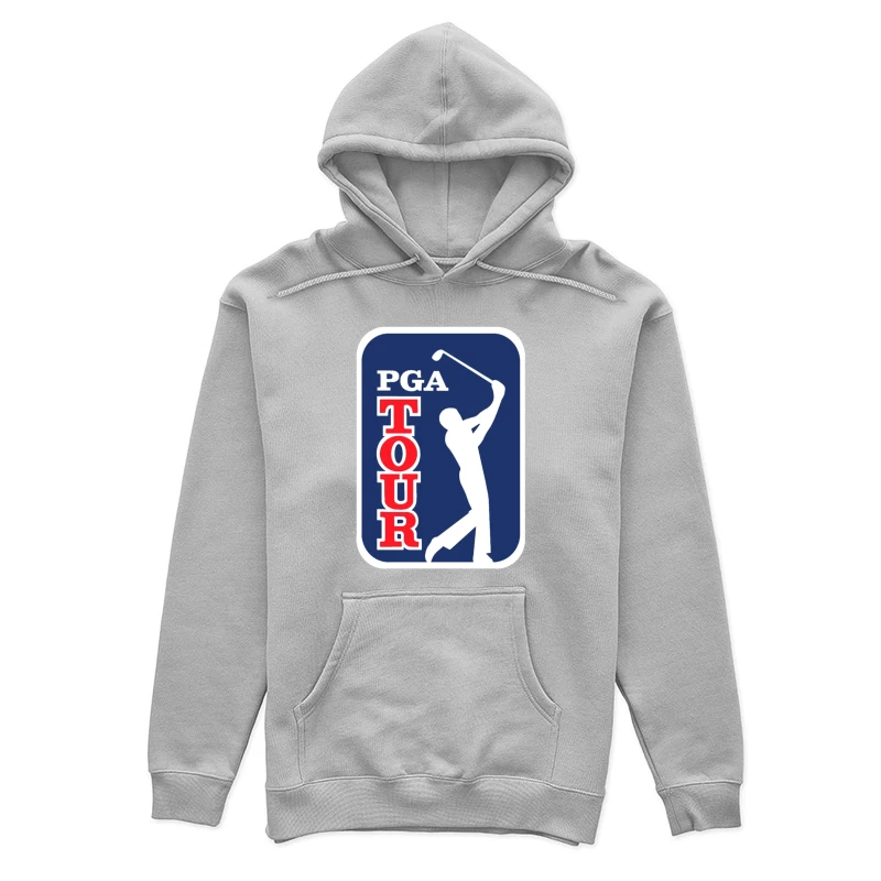 Official PGA Tour Professional Golf Logo with Silhouetted Golfer Female Pullover Hoodie