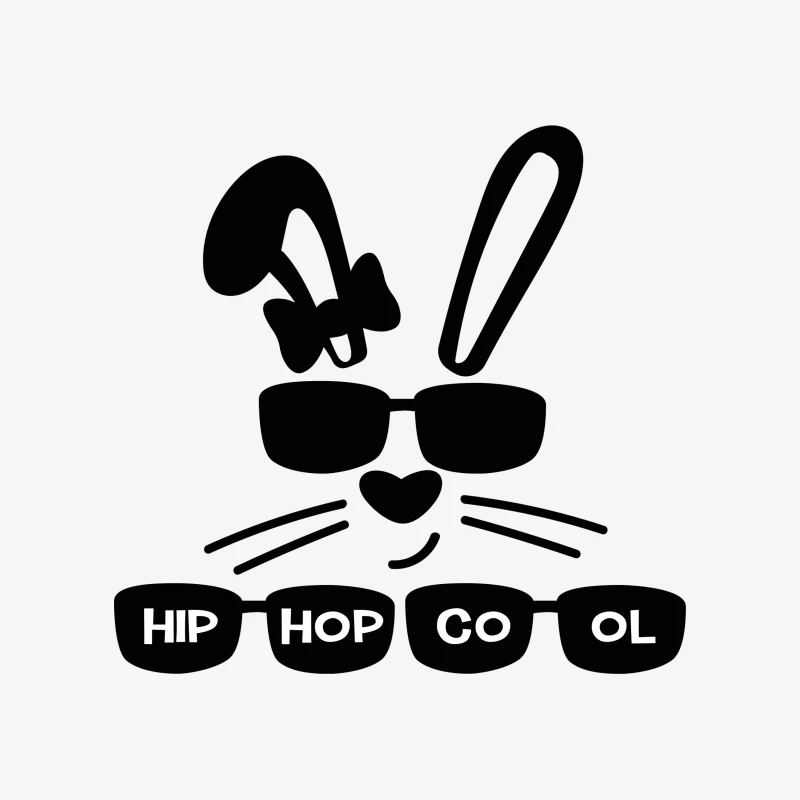 Design de lapin avec lunettes et texte Homme Sweat-shirt à enfiler