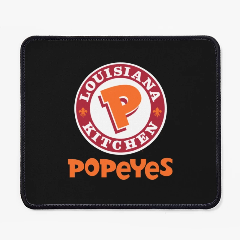 Popeyes Louisiana Kitchen Restaurant Logo Design Mouse Pad