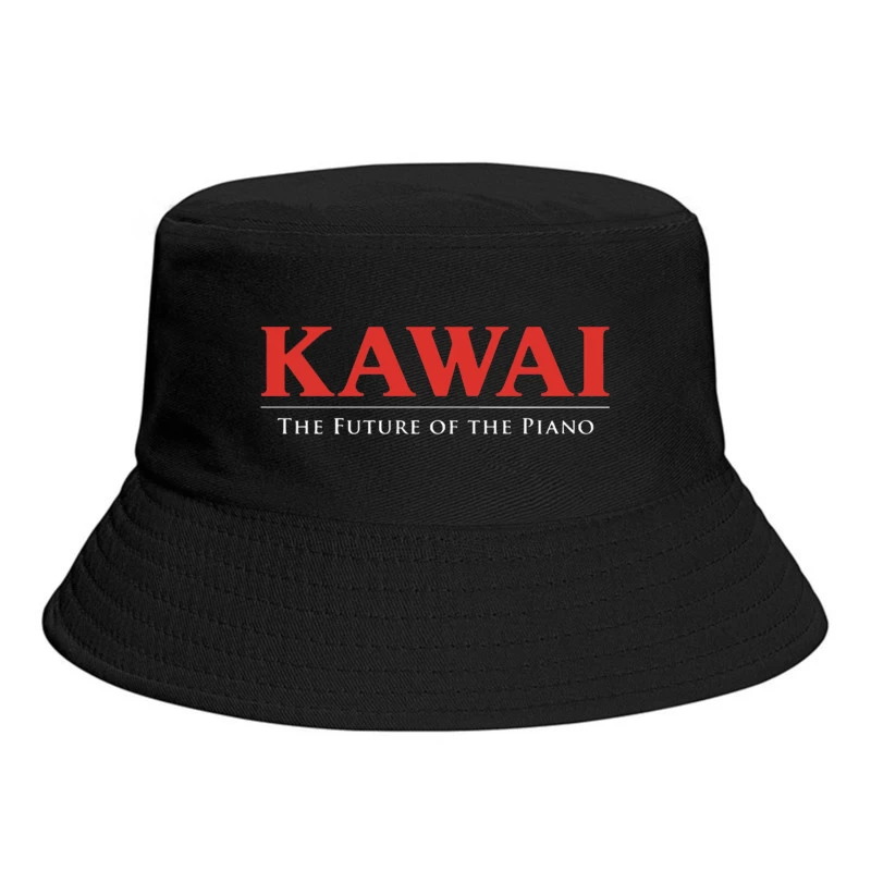 Kawai Piano Brand Logo with Slogan "The Future of the Piano" Bucket Hat