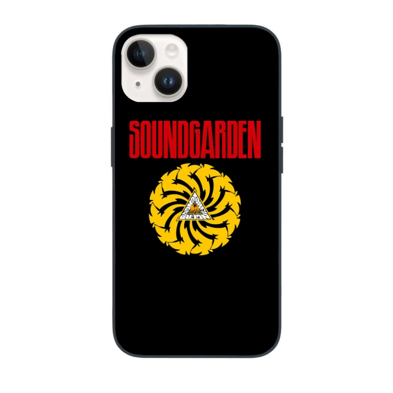 Soundgarden Band Logo with Badmotorfinger Album Symbol iPhone Case