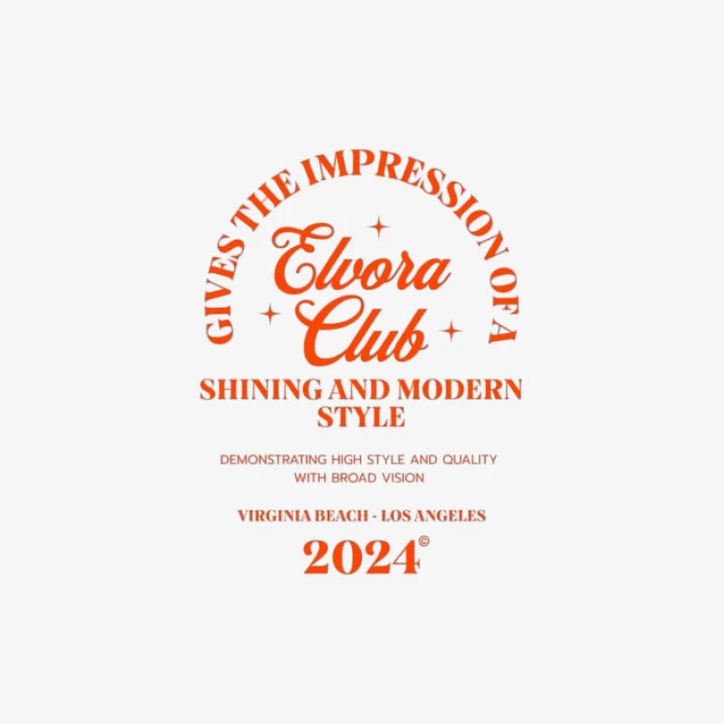 Elegantes Club-Logo für 2024 Herren Langarm T-Shirt