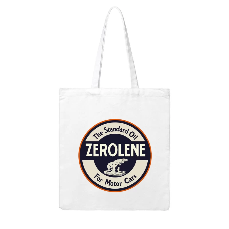 Vintage Standard Oil Zerolene Motor Oil Advertisement with Polar Bear Logo Cotton Tote Bag