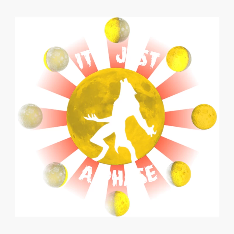 It_s Just a Phase Throw Pillow